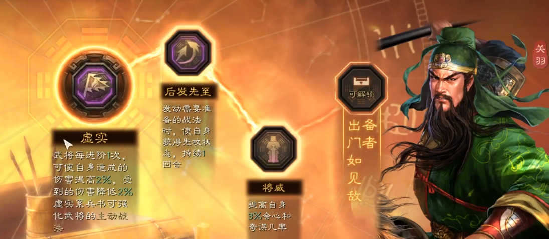 三国志战略版五虎关羽带什么兵书