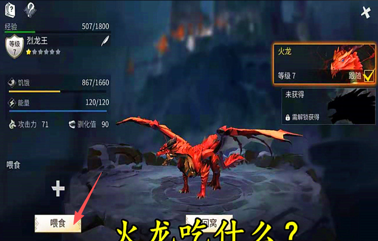 冰原守卫者手游火龙需要喂食吗