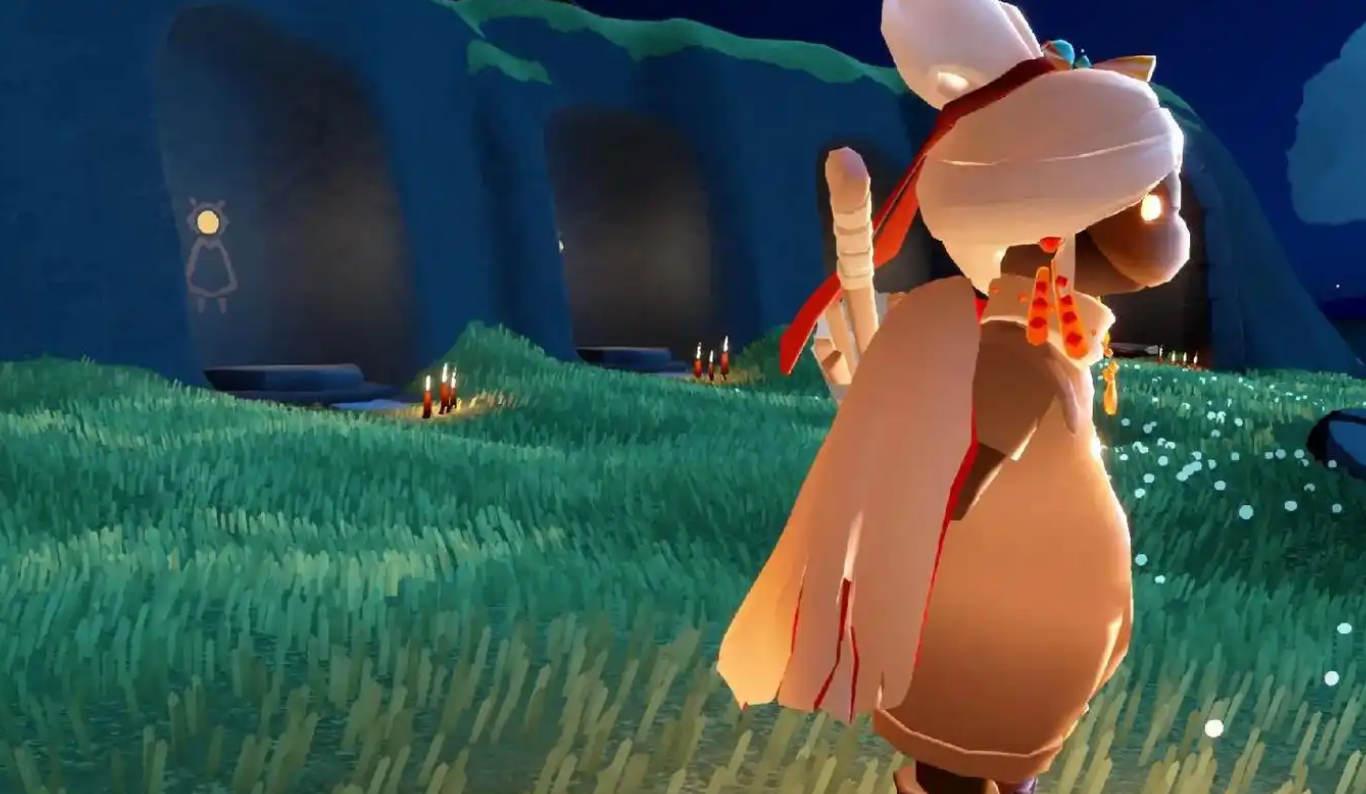 光遇怎么进墓土灯