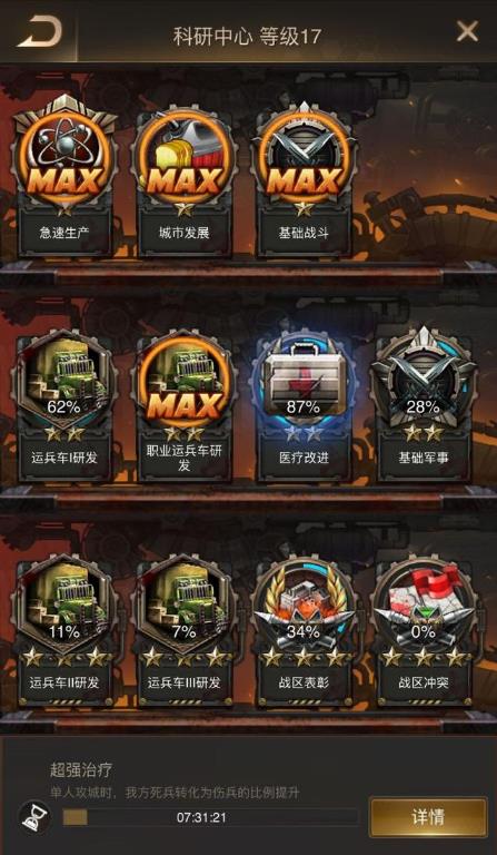 守望黎明科研中心升级有什么用