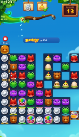 开心消消乐精英关123关怎么过