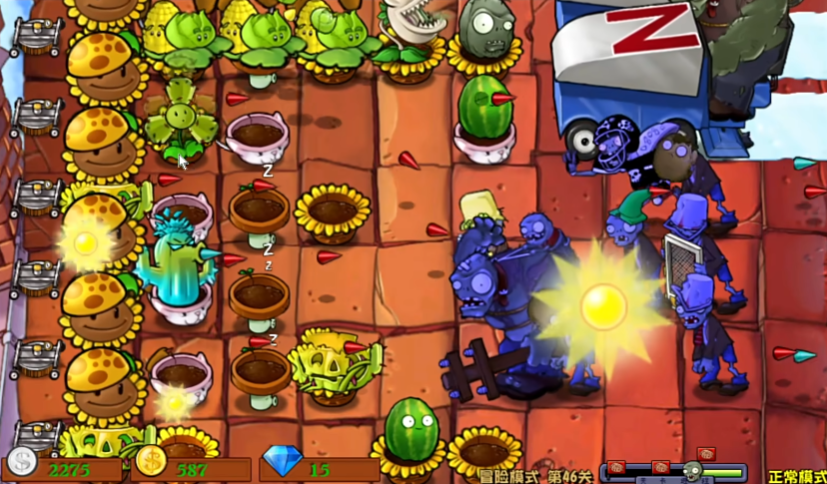 植物大战僵尸46关怎么过 植物大战僵尸46关怎么过