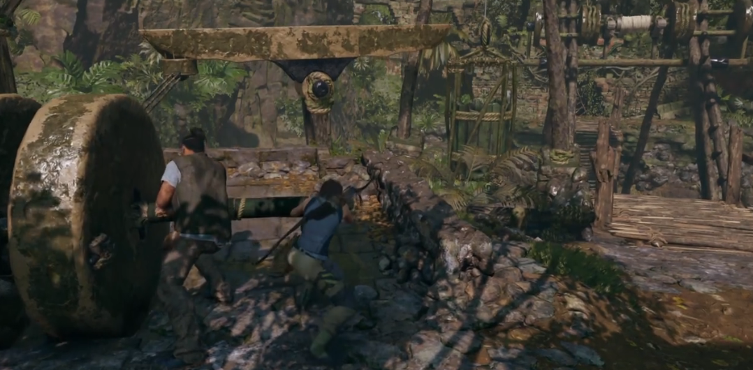 古墓丽影秘鲁丛林桥怎么过