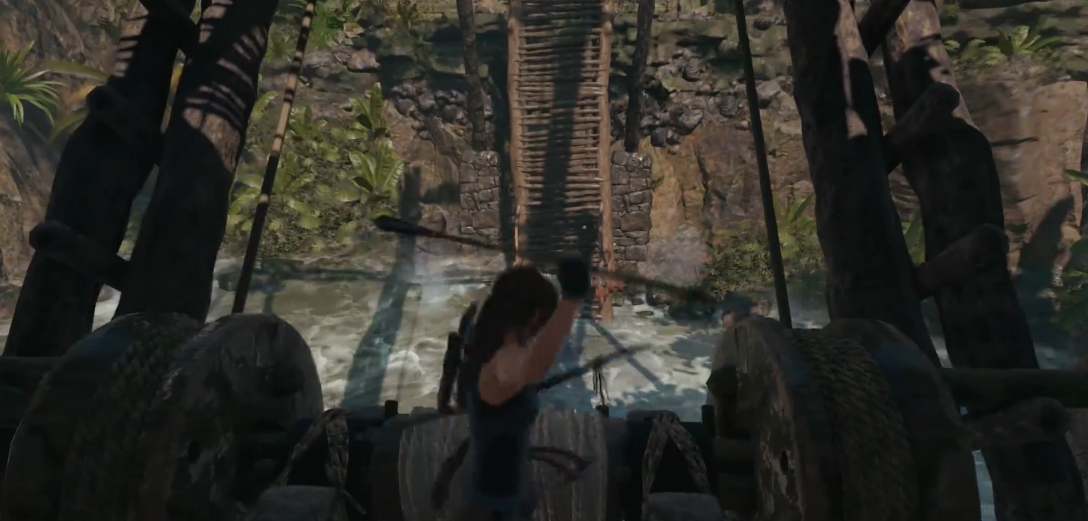 古墓丽影秘鲁丛林桥怎么过