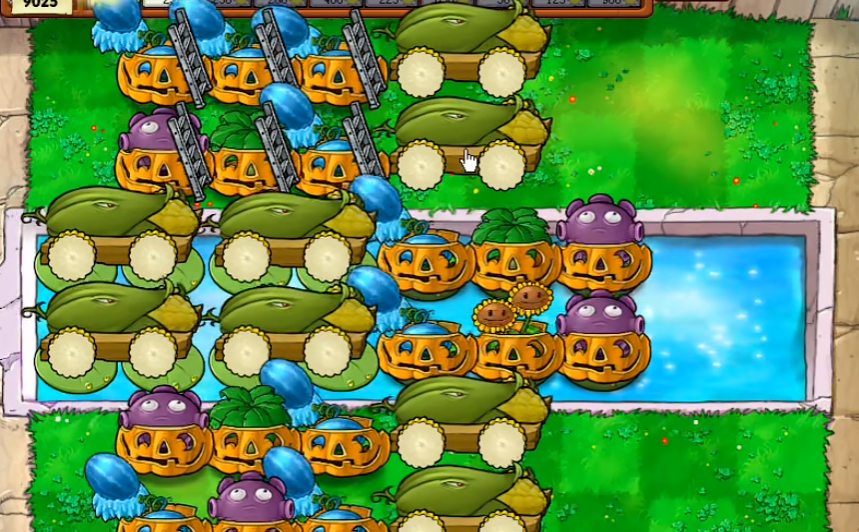 植物大战僵尸如何搭梯