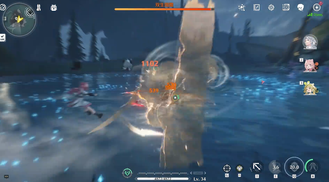 鸣潮双生翎鹭打哪个