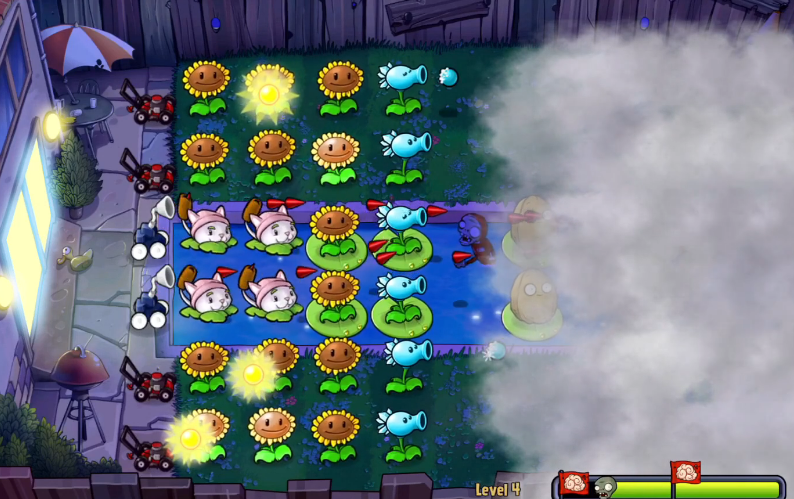 植物大战僵尸第4关怎么过