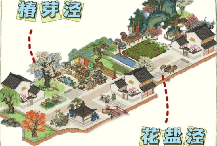 江南百景图花盐泾在哪里