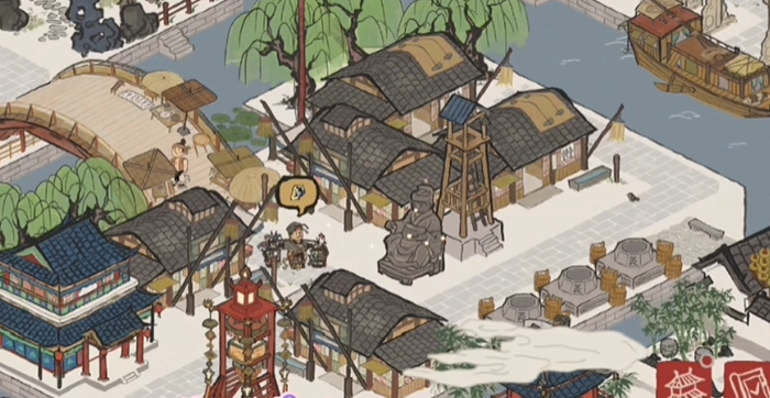 江南百景图小石桌在哪