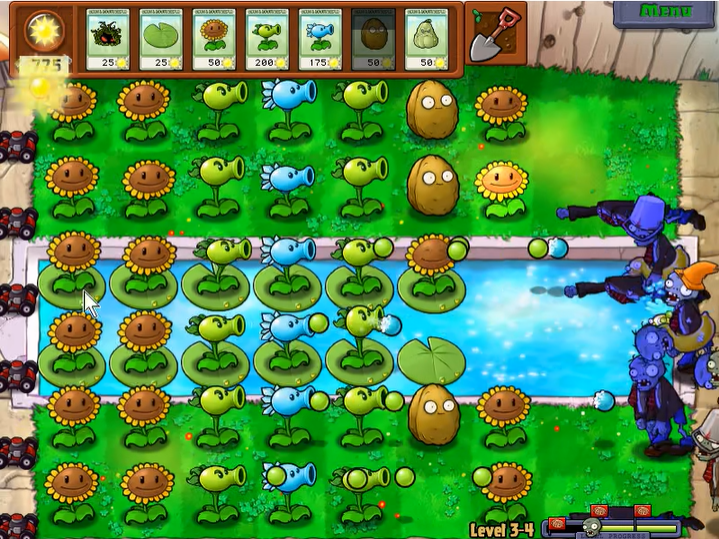 植物大战僵尸3-4怎么过